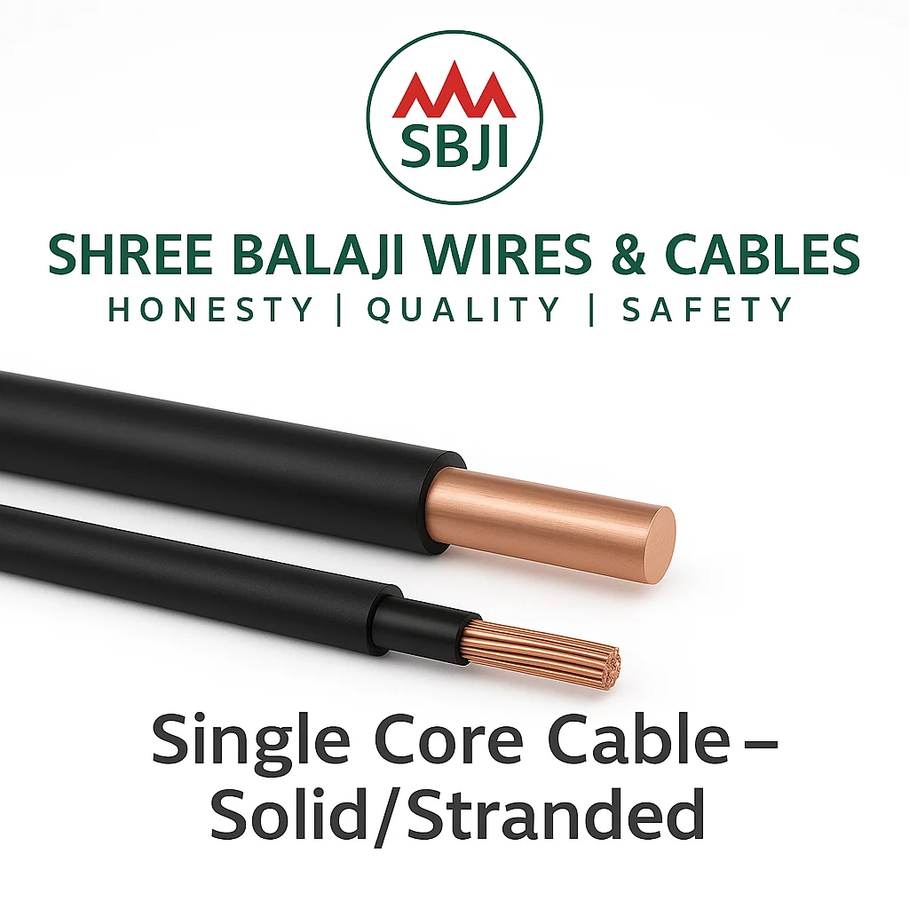 Single‑core cable – solid/stranded